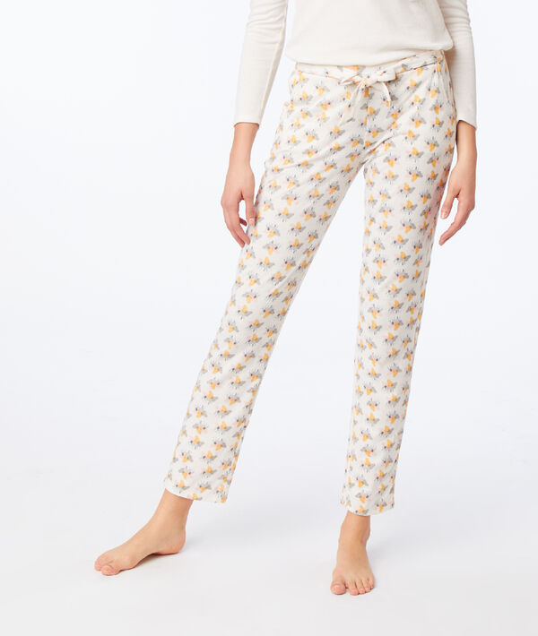 Pantalon noué imprimé éléphants Pantalon noué imprimé éléphants;${refinementColor}