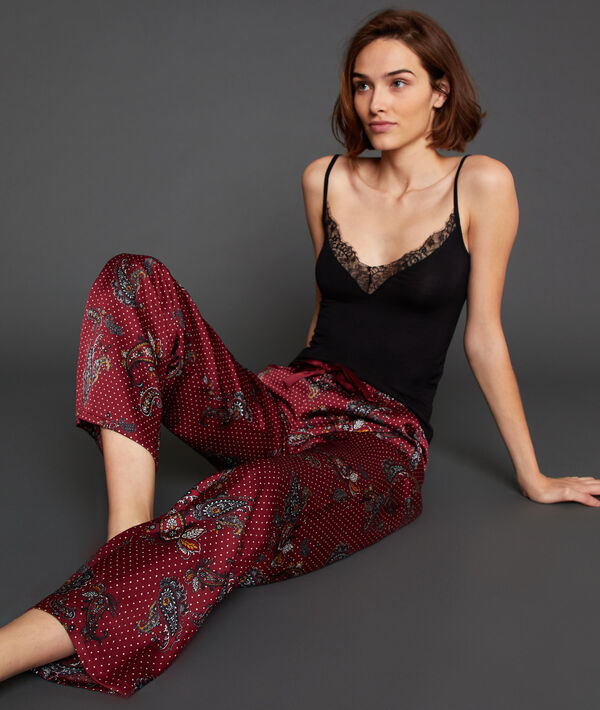 Pantalon large satiné Pantalon large satiné