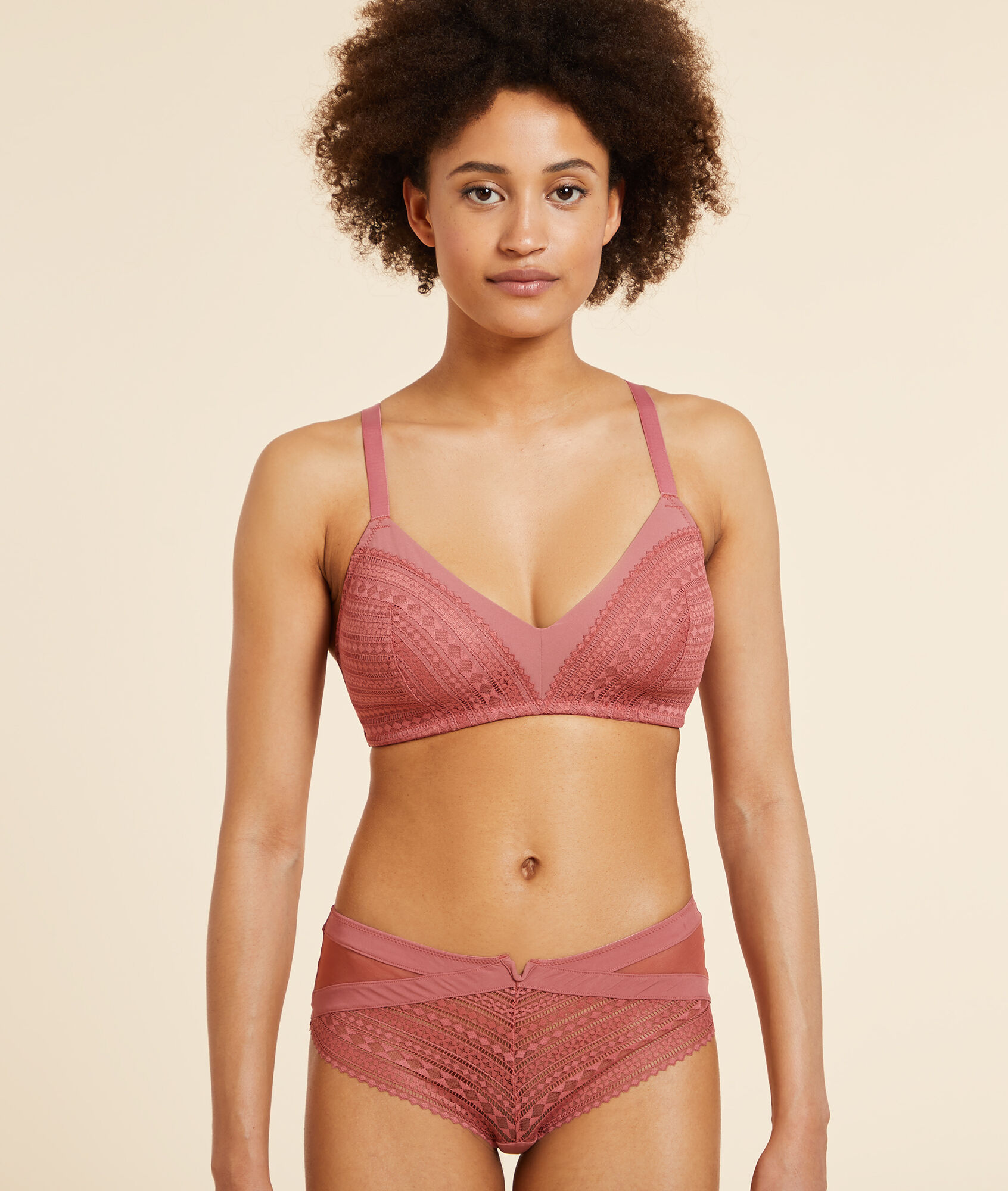 Soutien-gorge sans armatures coques fines - Style - 85D - Rose - Femme - Etam