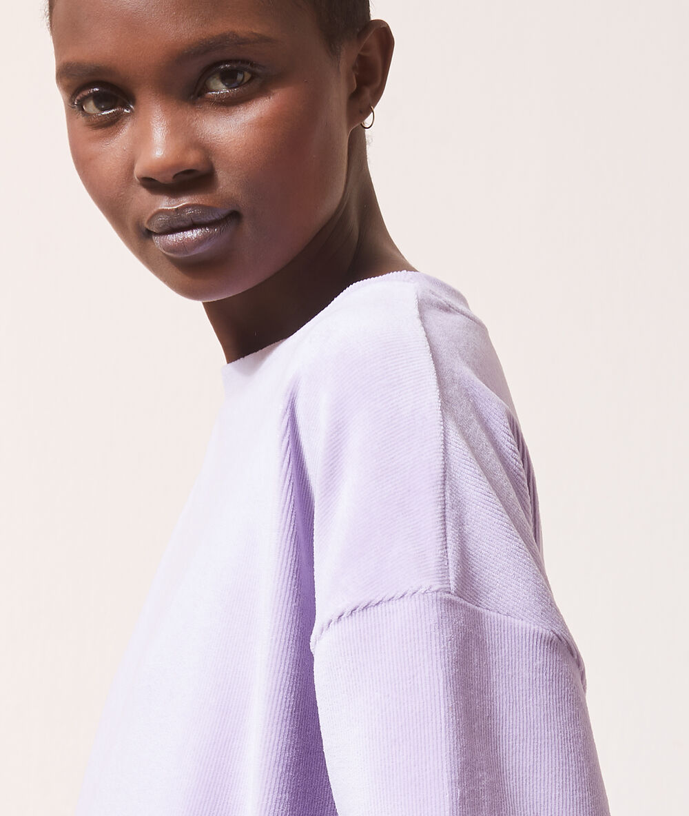 Top manches longues lilas.