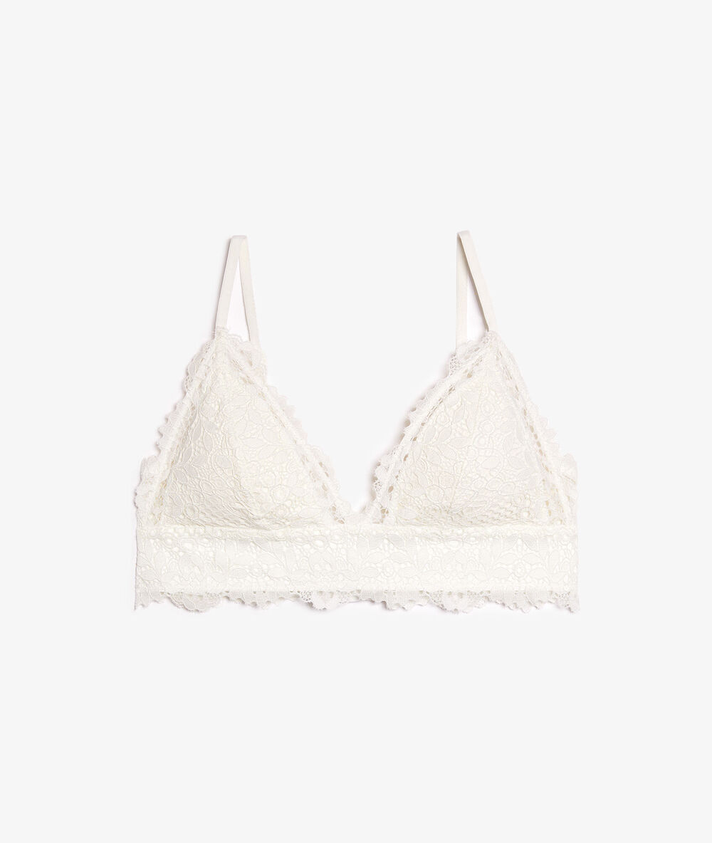 Soutien-gorge n°8 - triangle sans armatures perle.