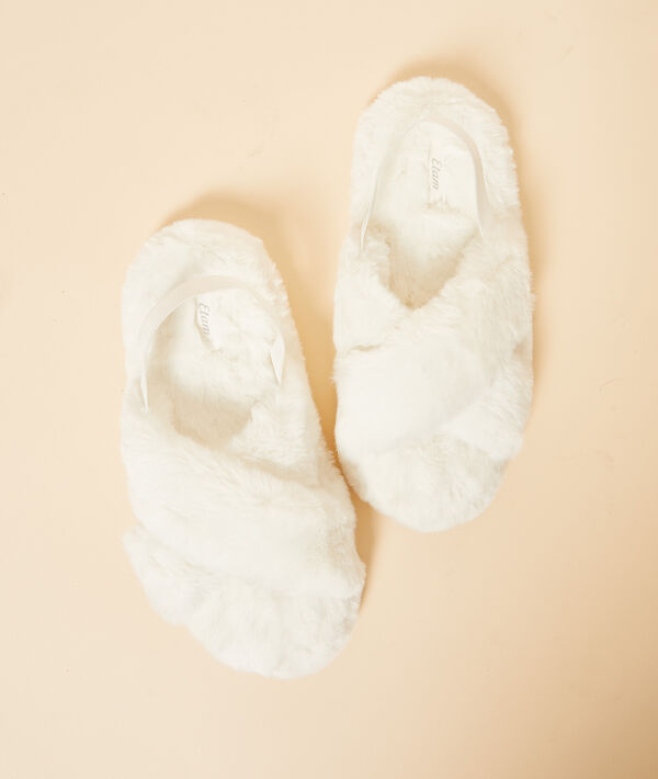 Chaussons mules ouvertes fourrés Chaussons mules ouvertes fourrés;${refinementColor}