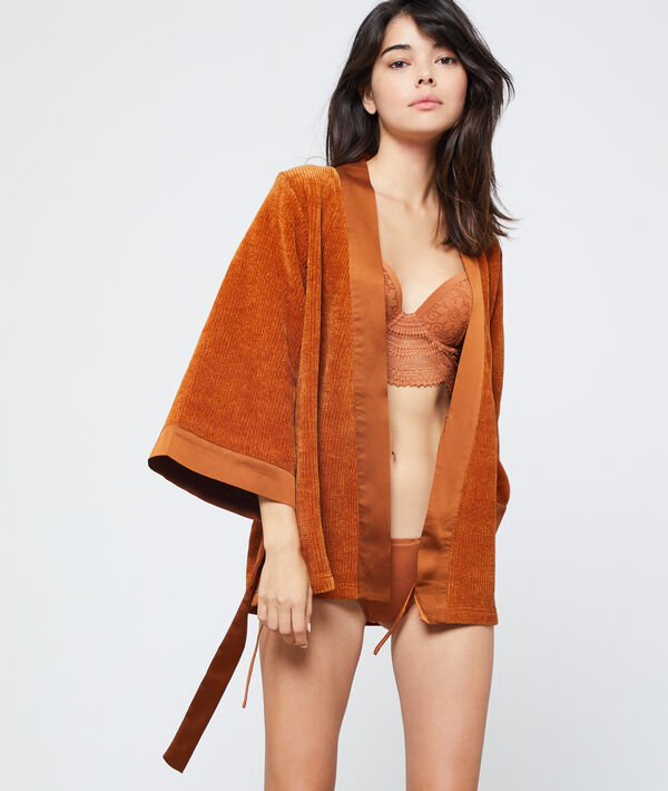 Kimono court maille chenille Kimono court maille chenille