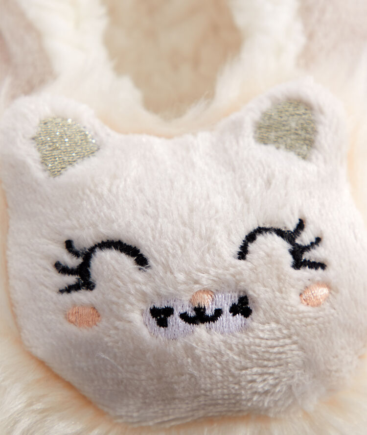 Chaussettes lion beige.