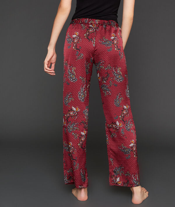 Pantalon large satiné Pantalon large satiné
