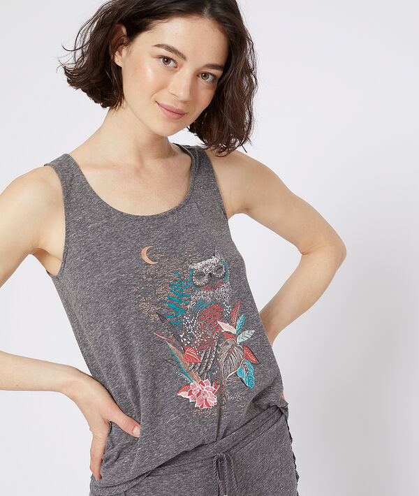 Débardeur imprimé hibou Débardeur imprimé hibou