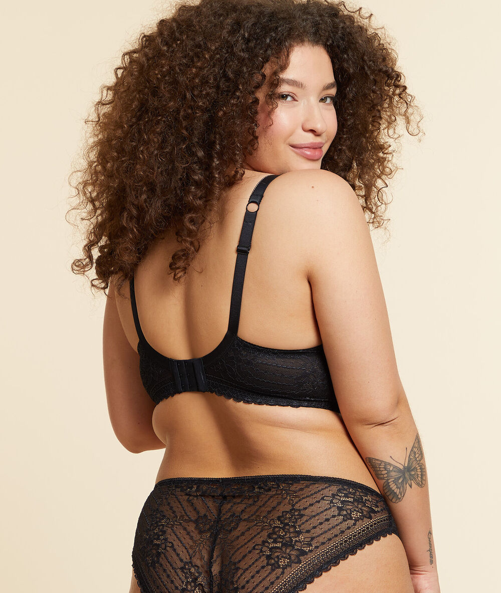 Soutien-gorge n°5 - coques fines noir.