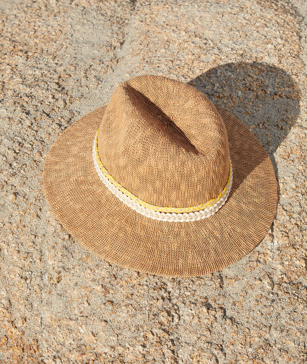 Chapeau de plage lin.