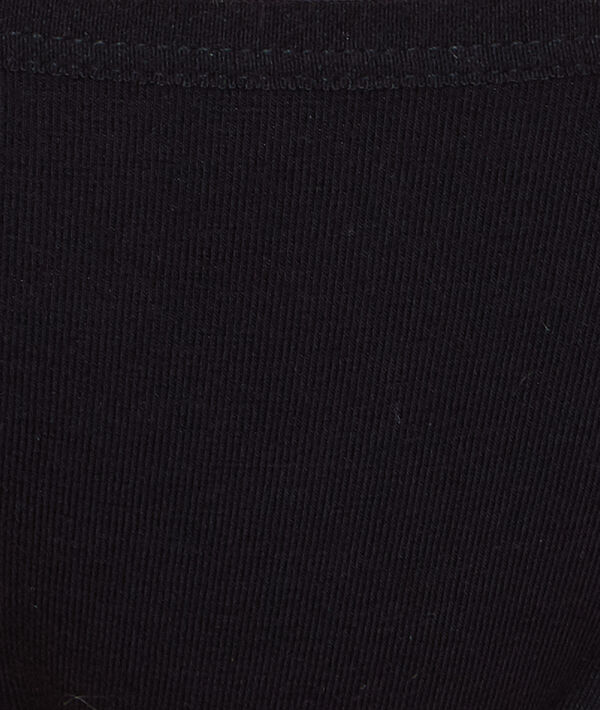 Culotte en coton noir.