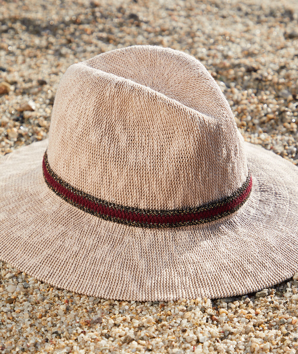 Chapeau de plage lin.