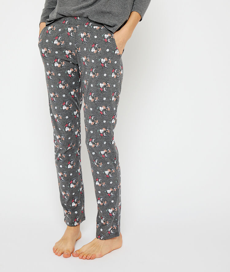 Pyjama 3 pièces "zen" gris.