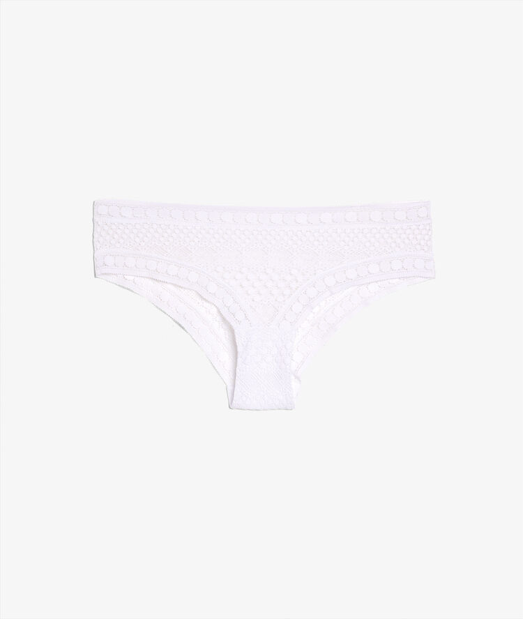 Hipster en dentelle blanc.