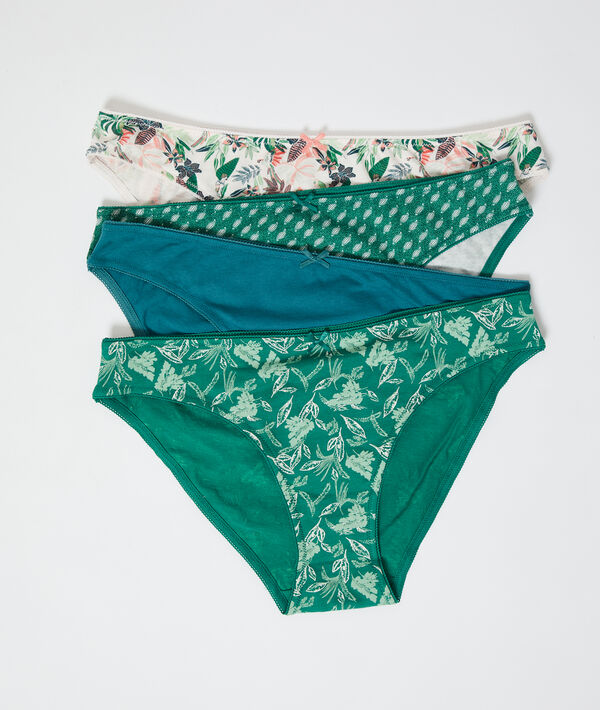 Lot de 4 culottes en coton biologique Lot de 4 culottes en coton biologique