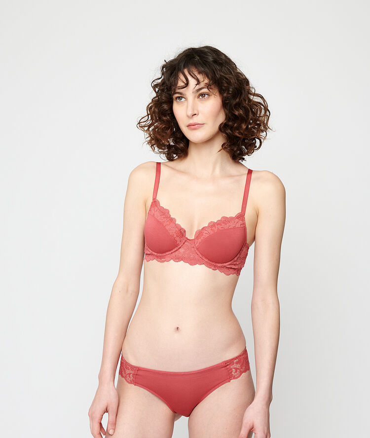 Soutien-gorge n°4 - coques fines terracotta.