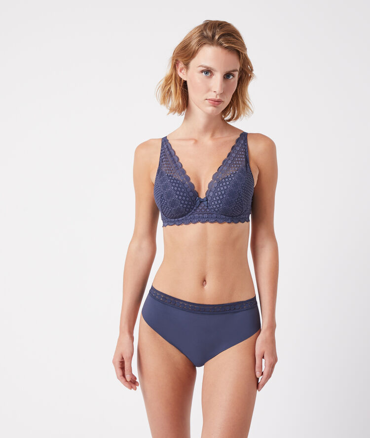 Soutien-gorge n°6 - triangle naturel anthracite.