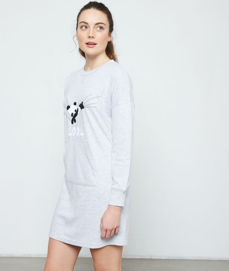 Nuisette panda "cool" gris.