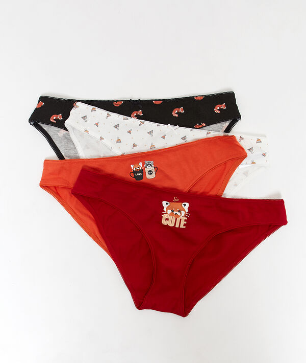 Lot de 4 culottes en coton Lot de 4 culottes en coton