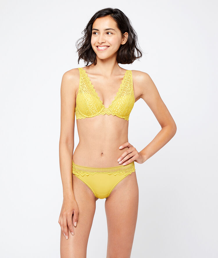 Soutien-gorge n°3 - triangle push-up anis.