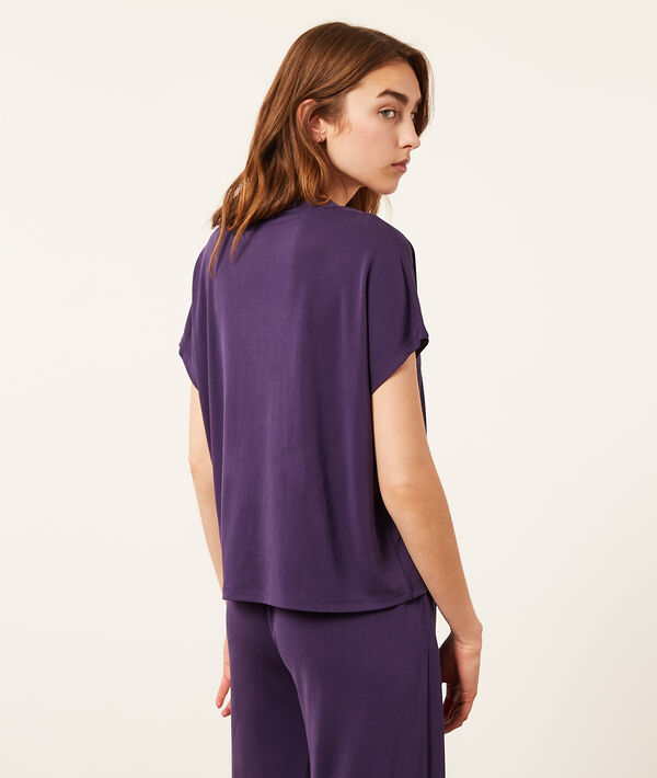 Top manches courtes col V Top manches courtes col V;${refinementColor}