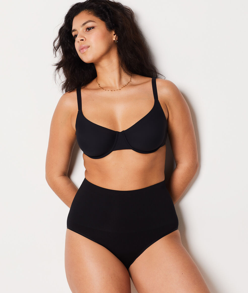 Culotte taille haute - maintien médium noir.