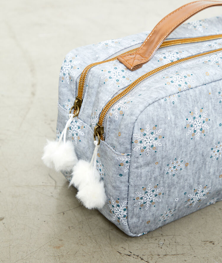 Trousse flocons de neige anthracite.