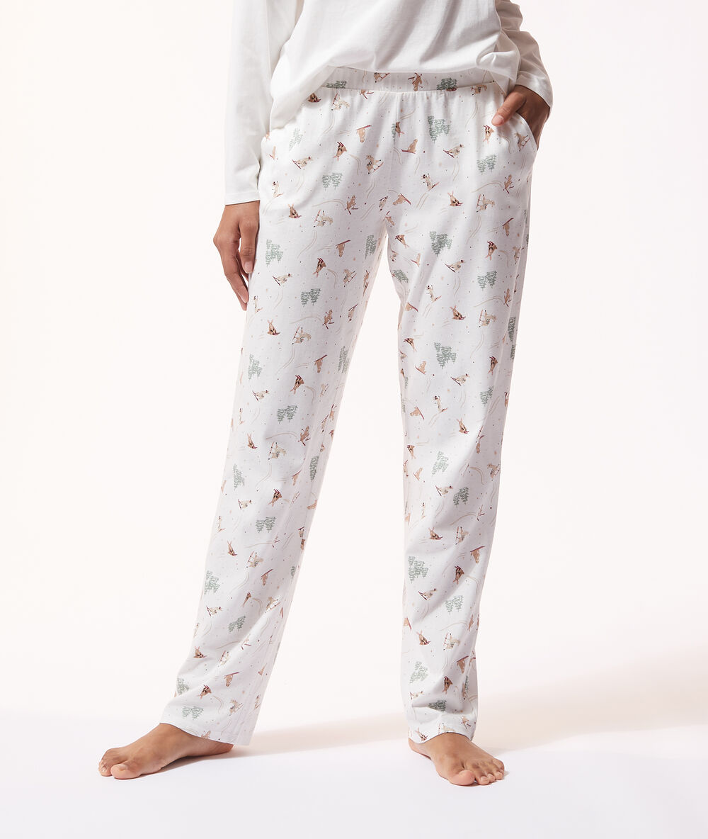 Pyjama 3 pièces, veste polaire rose.