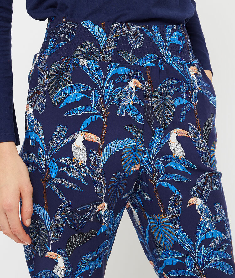 Pantalon imprimé marine.