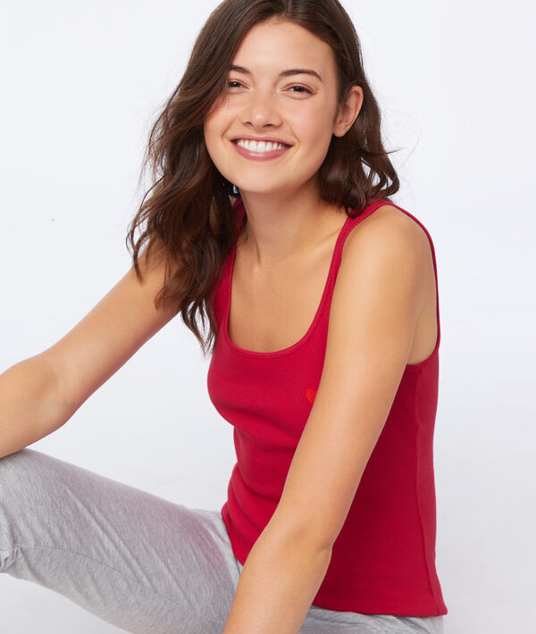 Débardeur broderie coeur Débardeur broderie coeur