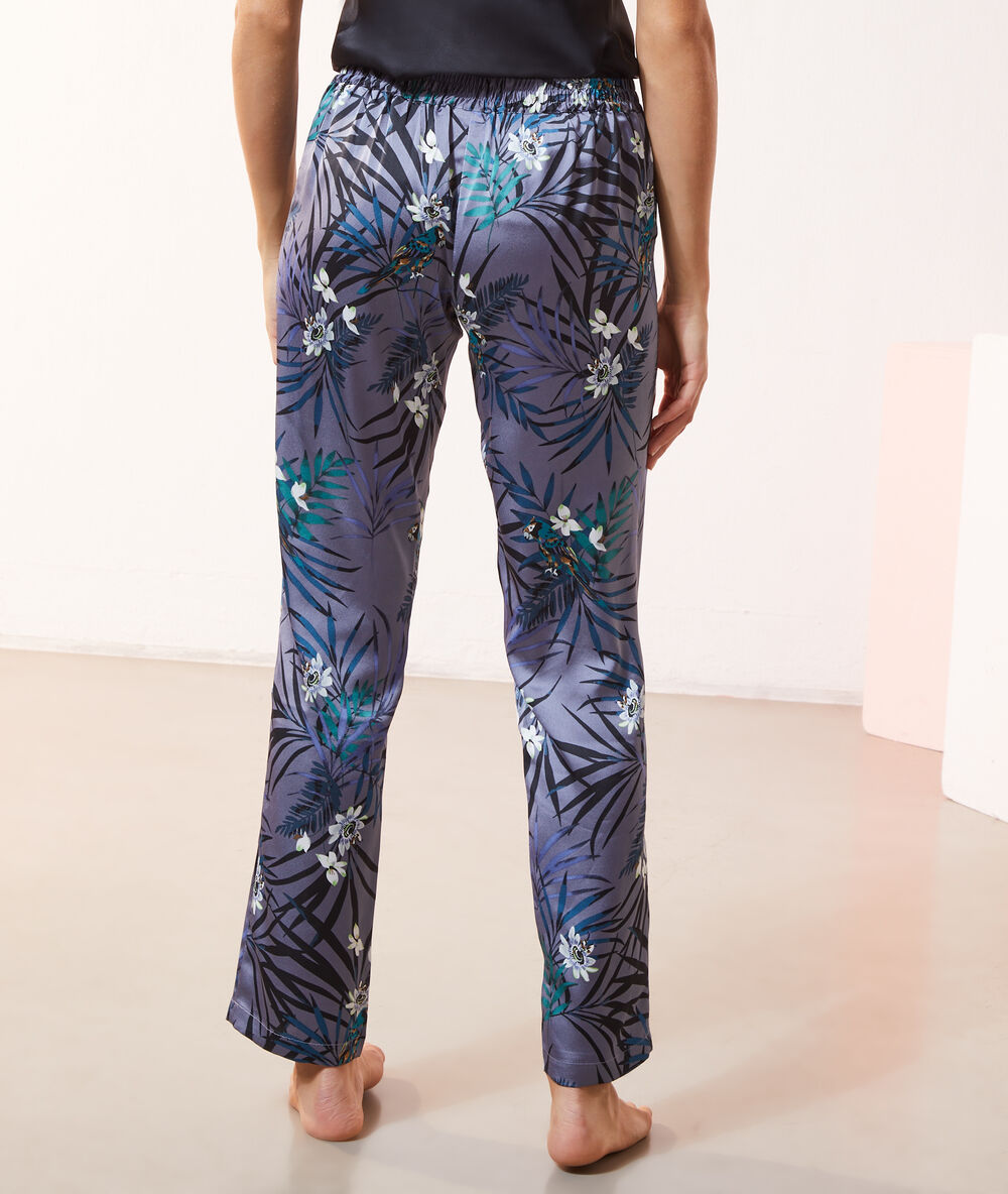 Pantalon de pyjama imprimé mauve.