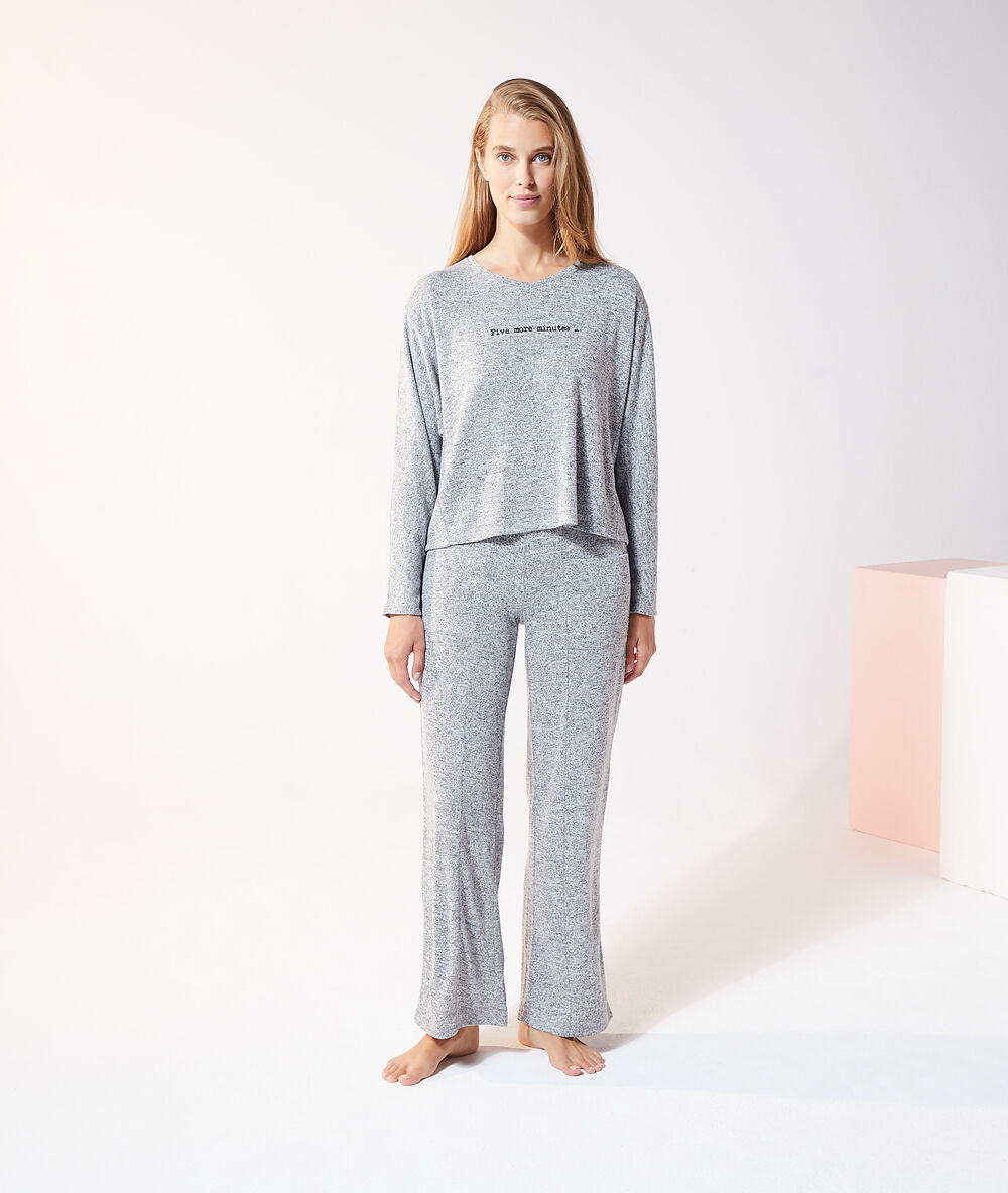 Pantalon avec poches gris.