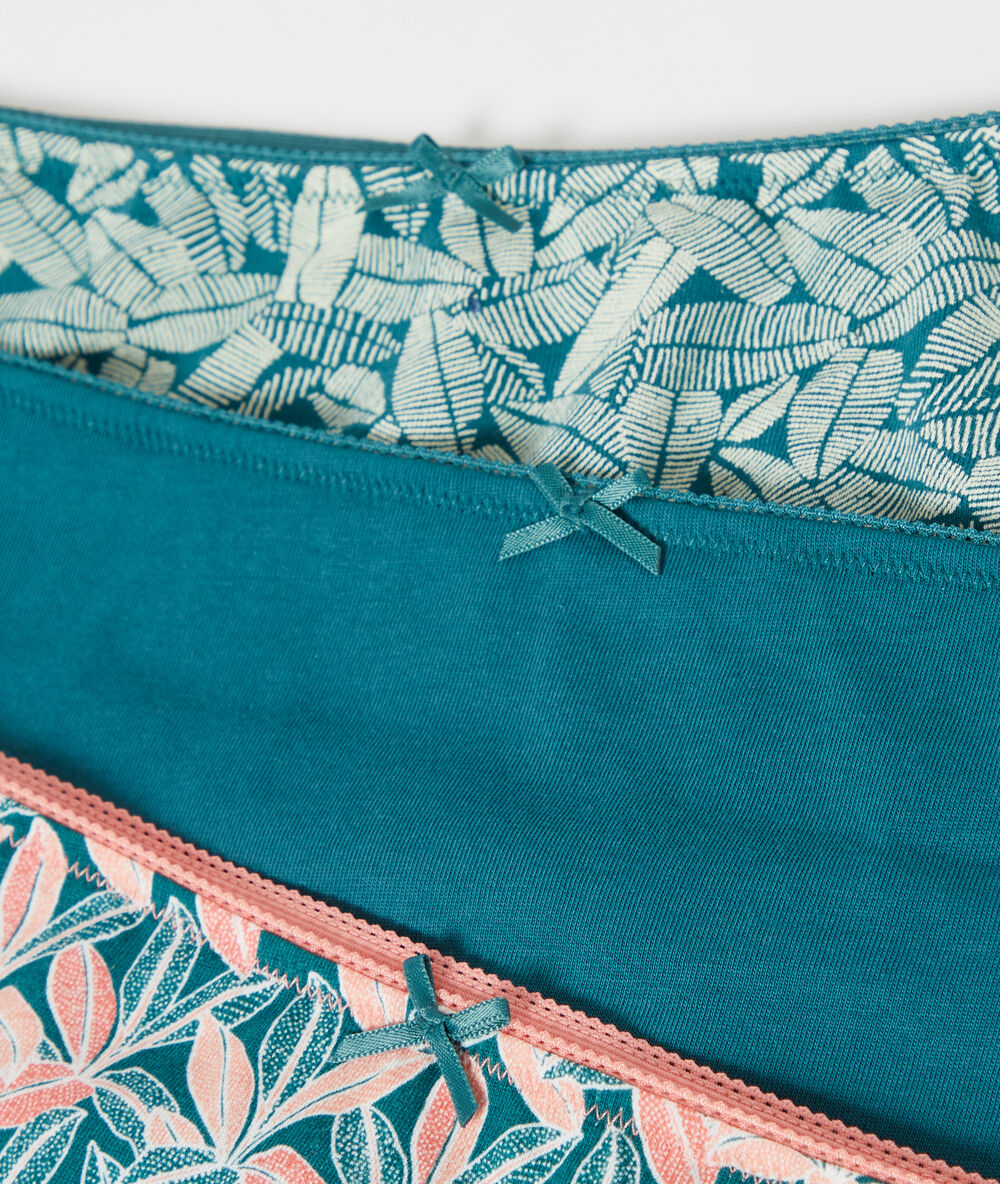 Lot de 3 shortys vert.