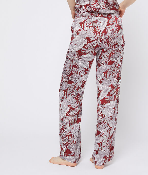 Pantalon imprimé feuillage Pantalon imprimé feuillage