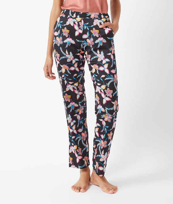 Pantalon satiné à imprimé Pantalon satiné à imprimé;${refinementColor}