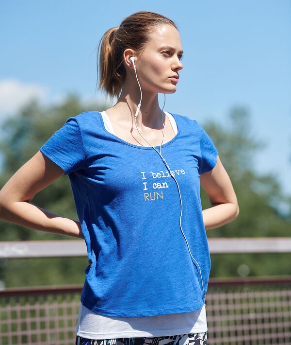 T-shirt de training, débardeur intégré T-shirt de training, débardeur intégré