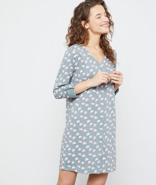 Chemise de nuit imprimé floral Chemise de nuit imprimé floral;${refinementColor}