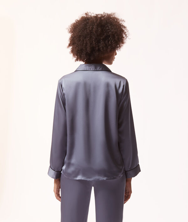 Chemise pyjama d'homme satinée Chemise pyjama d'homme satinée;${refinementColor}