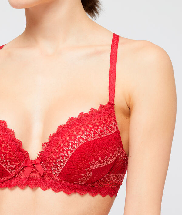 Soutien-gorge n°1 - push-up brique.