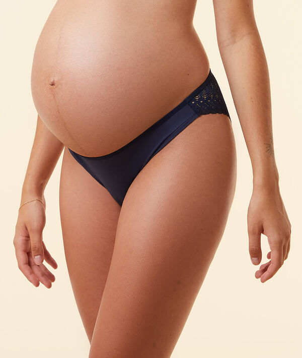 Culotte en coton bio et dentelle Culotte en coton bio et dentelle;${refinementColor}