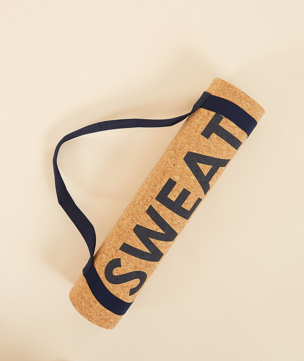 Tapis de yoga lin.