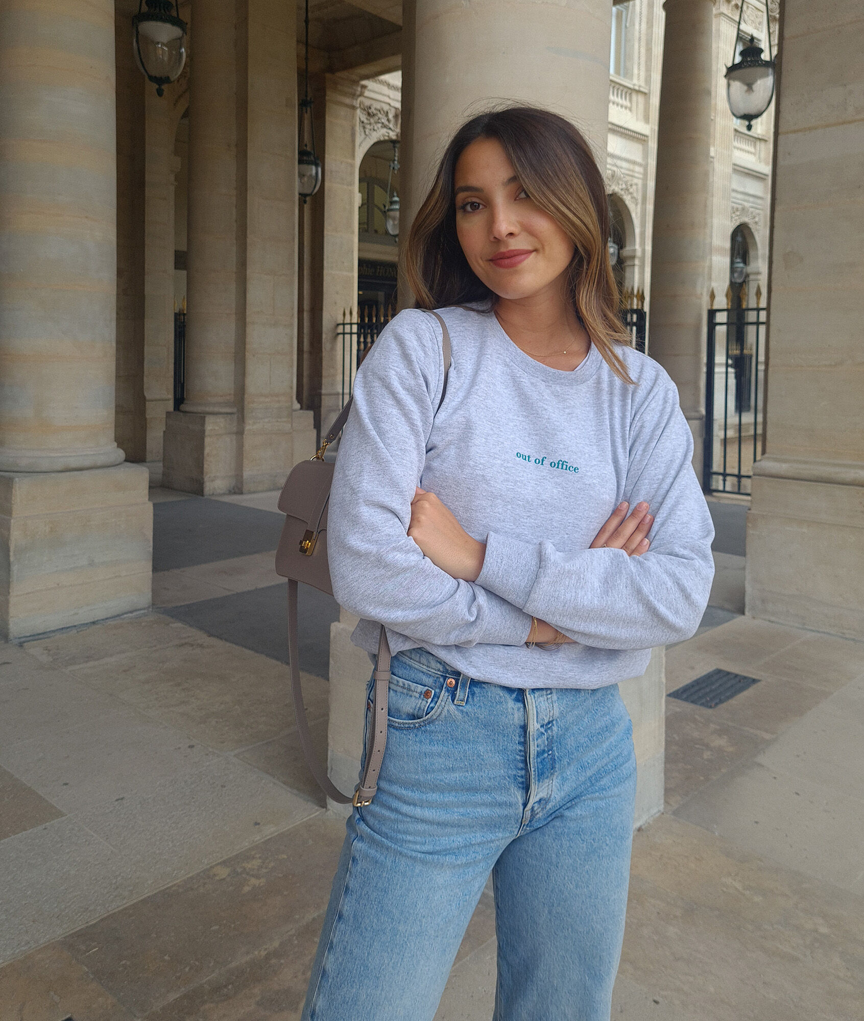 Sweat 'out of office' - Wendy - S - Vert - Femme - Etam