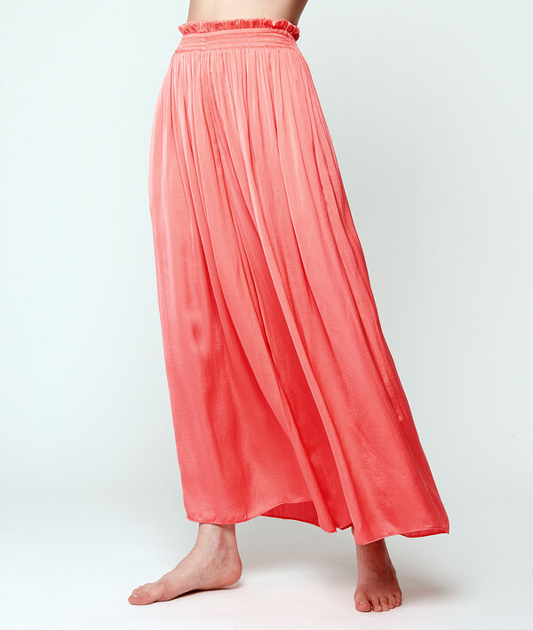Pantalon ample ceinture smockée Pantalon ample ceinture smockée;${refinementColor}