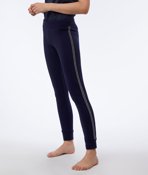 Pantalon à liseré métallisé