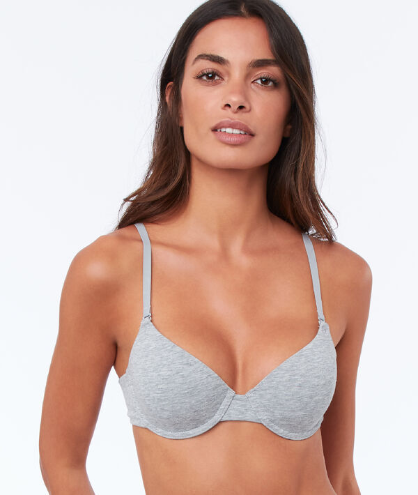 Soutien-gorge n°5 - ampliforme classique gris.