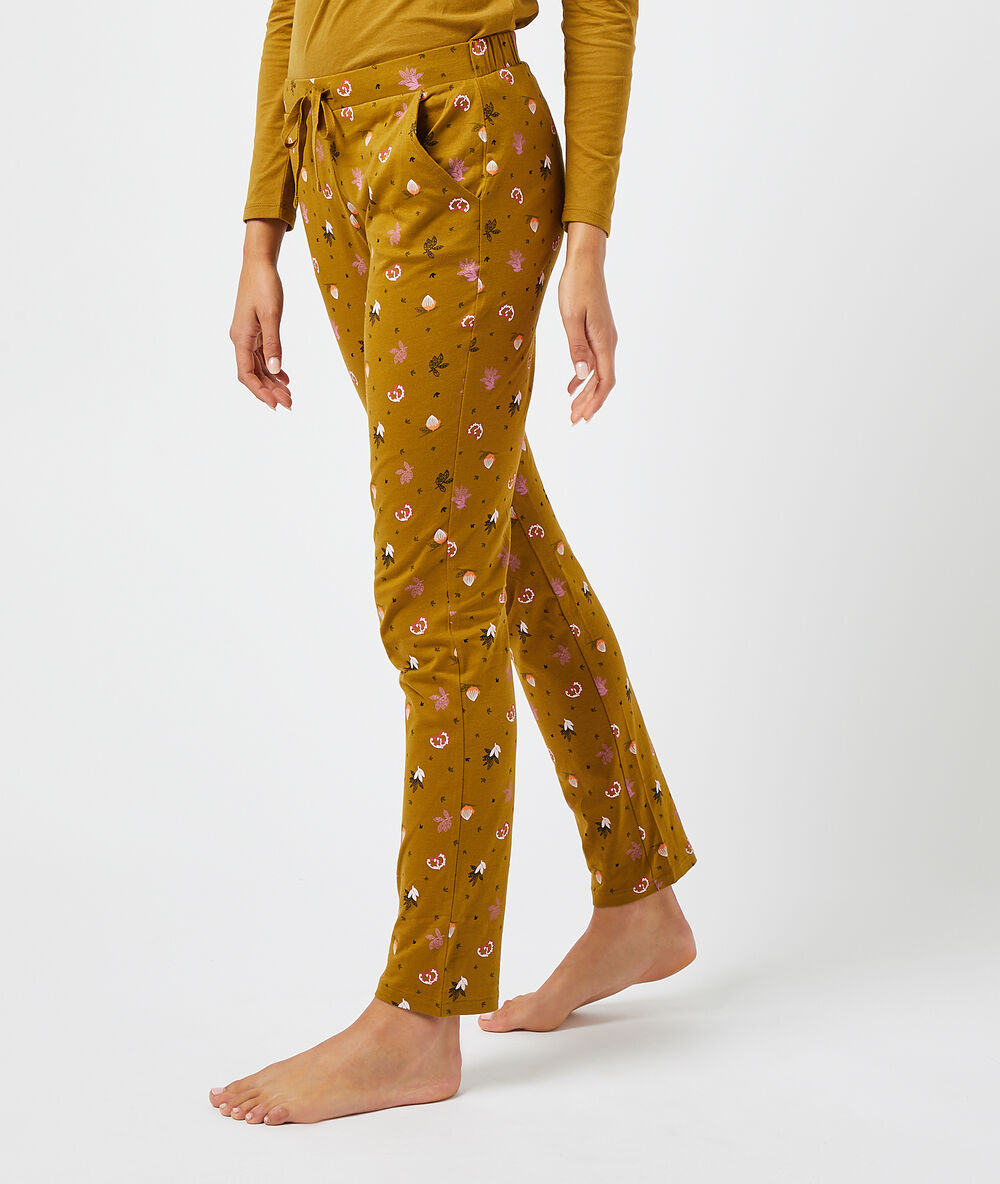 Pantalon imprimé anis.