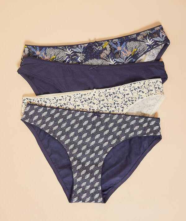 Lot de 4 culottes imprimées Lot de 4 culottes imprimées;${refinementColor}