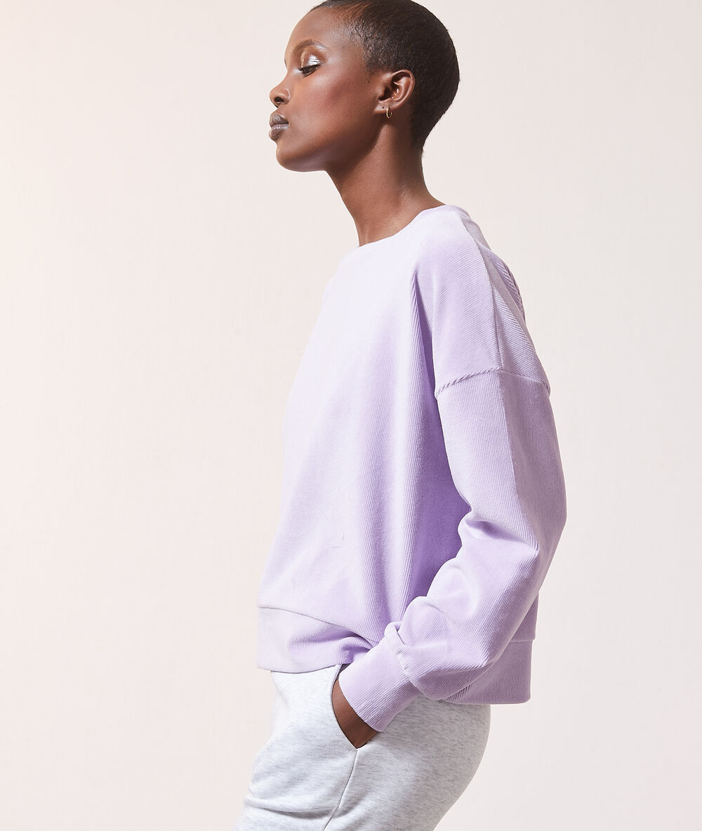 Top manches longues lilas.