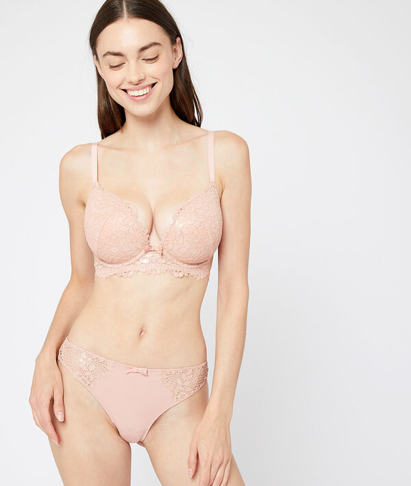 Soutien-gorge n°5 - coques fines rose.