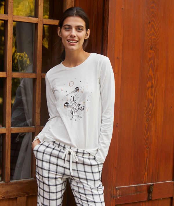 Pyjama 3 pièces gris.