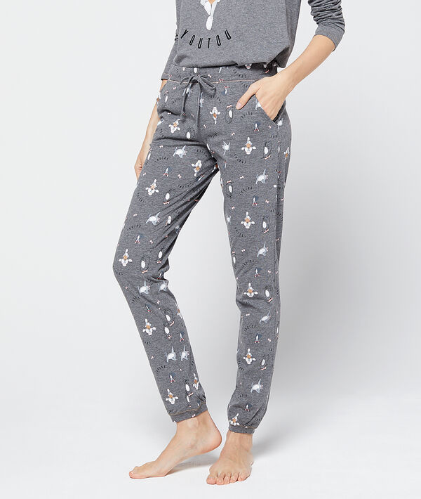 Pantalon imprimé chats et chiens Pantalon imprimé chats et chiens