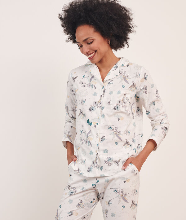 Chemise de pyjama imprimé fleuri Chemise de pyjama imprimé fleuri;${refinementColor}
